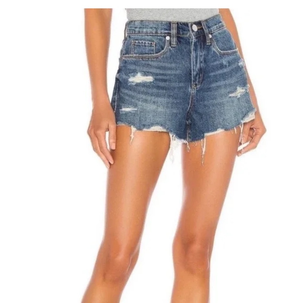 Blank NYC The Barrow vintage high rise distressed denim shorts Size 28